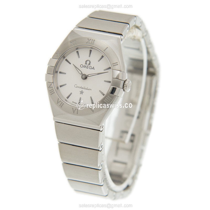 Omega Constellation Replica - Quartz - Steel Case - Silver Dial - Steel Strap - View 3