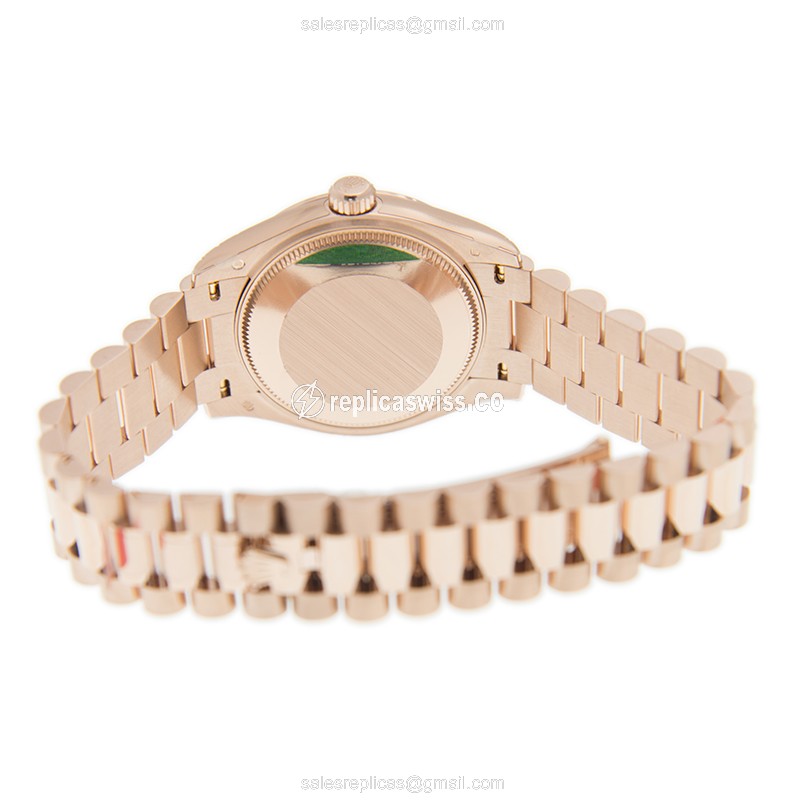 Rolex Datejust Replica - Automatic - White Dial - 18kt Gold Case & Clasp - View 4