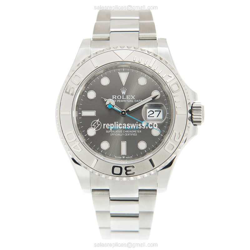 Rolex Yacht Master Replica - Automatic, 950 Steel - Gray Dial - View 2