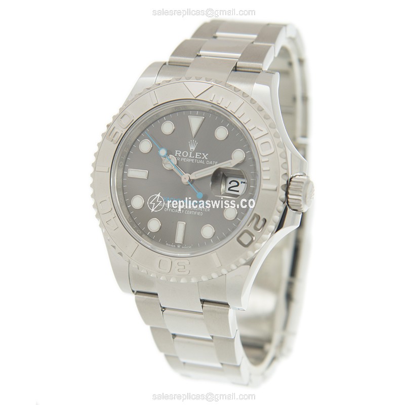 Rolex Yacht Master Replica - Automatic, 950 Steel - Gray Dial - View 3