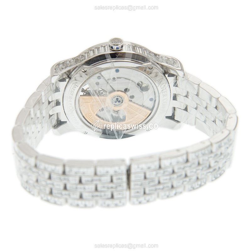 Jaeger-Lecoultre Q1663314 Replica - Ultra Thin - Automatic - 18kt White Gold - Diamond Dial - Silver Strap - View 4