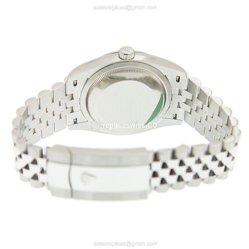 Rolex Datejust Replica - Automatic - Steel Case - Blue Dial, Silver Clasp - View 4