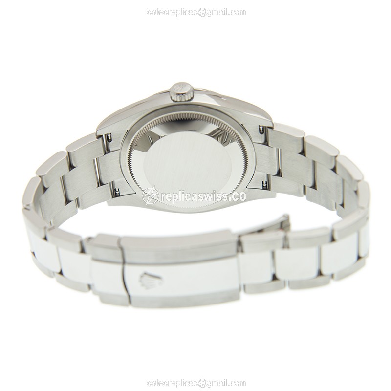 Rolex DATEJUST Replica - Automatic | Steel Case | Blue Dial | Silver Clasp - View 4