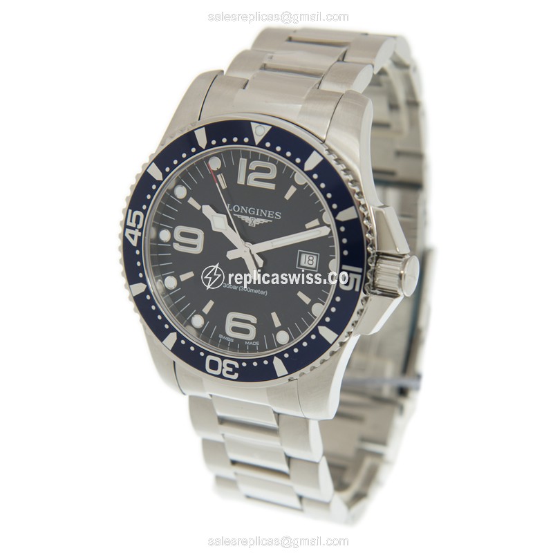 Longines CONQUEST Quartz - Steel Case, Blue Dial, Silver Clasp, Steel Strap - View 3