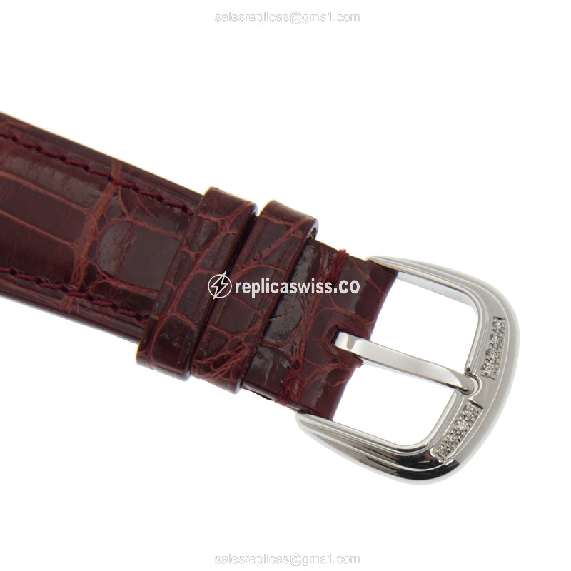 Franck Muller DM 42 D 1R CD OG Replica - Automatic - 18kt White Gold - Diamond Case - Silver Dial - View 4