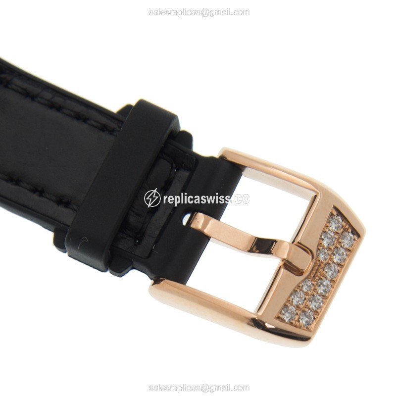 Franck Muller V32SCATFOD - White - Automatic - 18kt Rose Gold - Diamond - Leather Strap - View 4