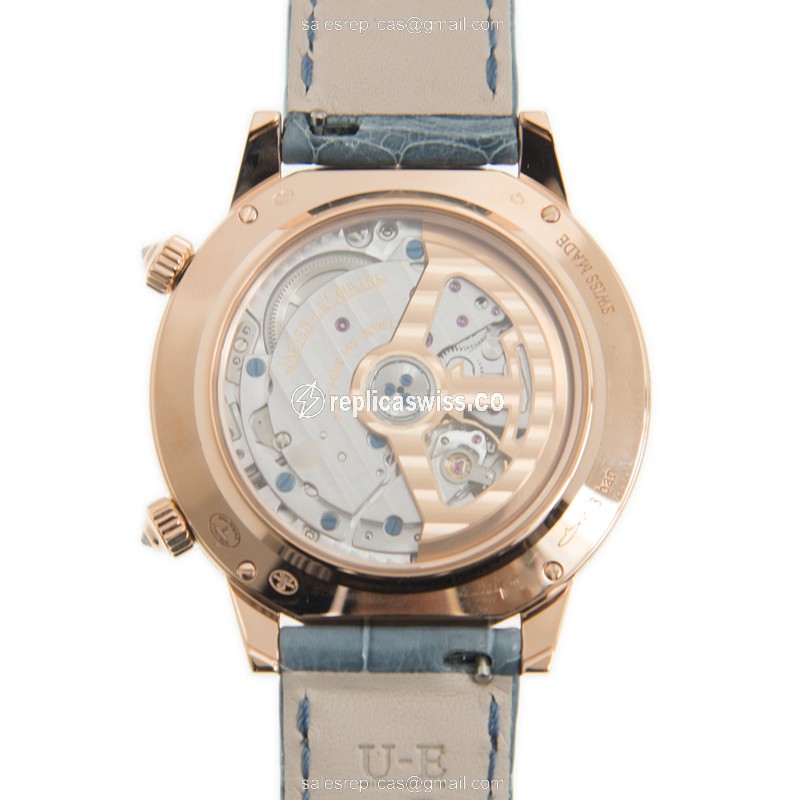 Jaeger-Lecoultre Q3522480 Rendez-Vous - Automatic - 18kt Rose Gold - Blue Dial - Diamond Bezel - View 3