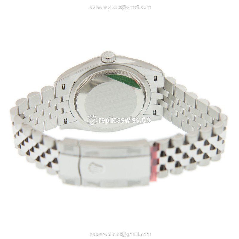 Rolex DATEJUST Replica - Automatic - Silver Case - Silver Dial, Steel Clasp & Strap - View 4