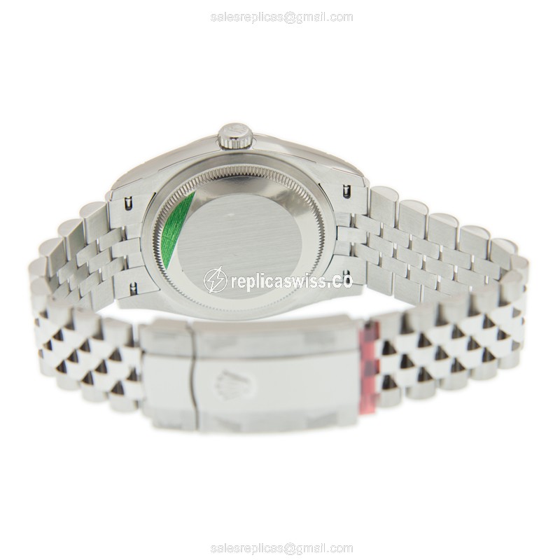 Rolex DATEJUST Replica - Automatic - Steel Case - White Dial, Silver Clasp - View 4