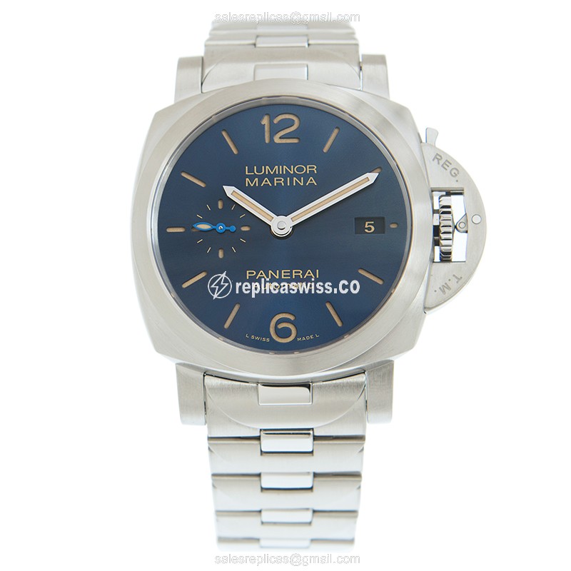 Panerai Luminor PAM01028 Replica - Automatic - Blue Dial - View 2