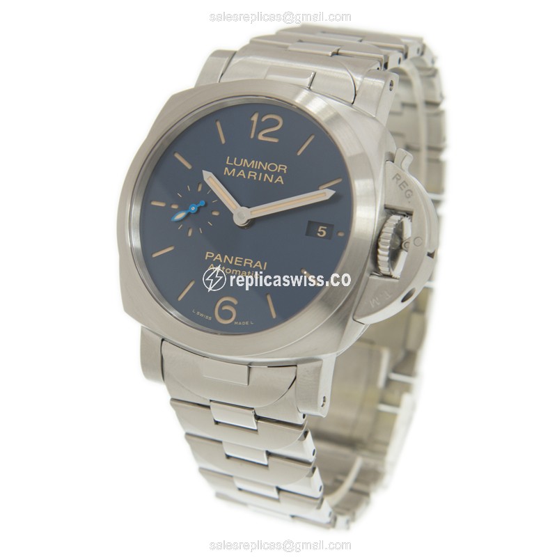 Panerai Luminor PAM01028 Replica - Automatic - Blue Dial - View 3