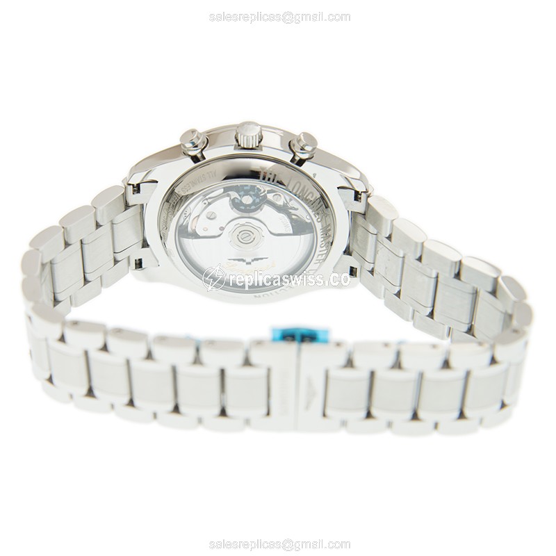 Longines L2.673.4.92.6 Replica | Automatic | Steel Case, Blue Dial | Silver Steel Clasp - View 4