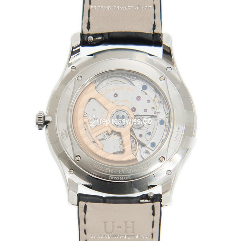 Jaeger-Lecoultre Q1218420 Master Ultra Thin - Auto - Silver Dial - Leather Band - View 3