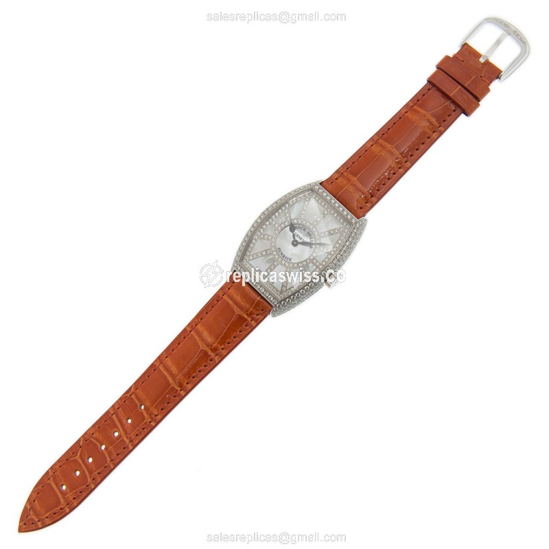 Franck Muller 5852 QZ SNR D CD (AC) LONG ISLAND Quartz Stainless Steel & Diamonds - View 2