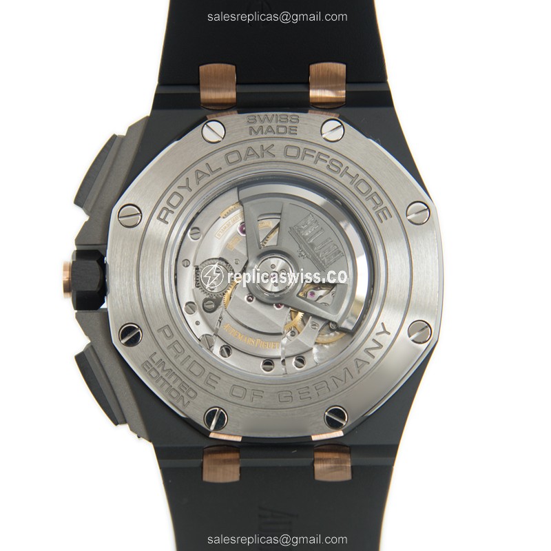AP Royal Oak Offshore Replica - Automatic - Steel Case - Gray Dial - Black Rubber Strap - View 3