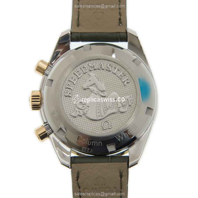 Omega Speedmaster Replica - Automatic - White Dial on Steel & 18kt Gold Case - View 3