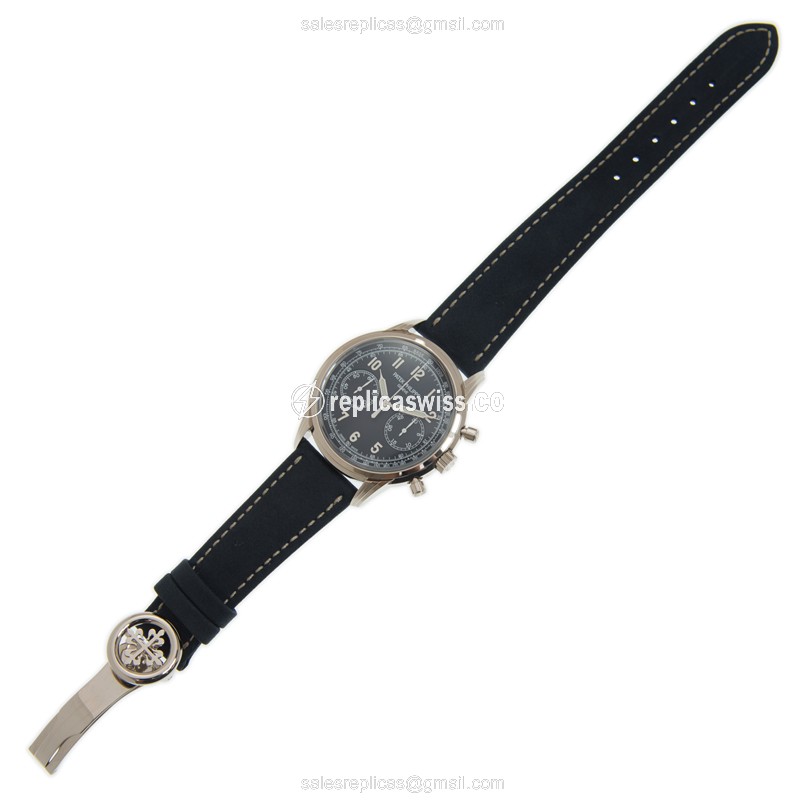Patek Philippe 5172G-001 Replica - Automatic - 18kt Gold - Blue Dial - Blue Cowhide Strap - View 2