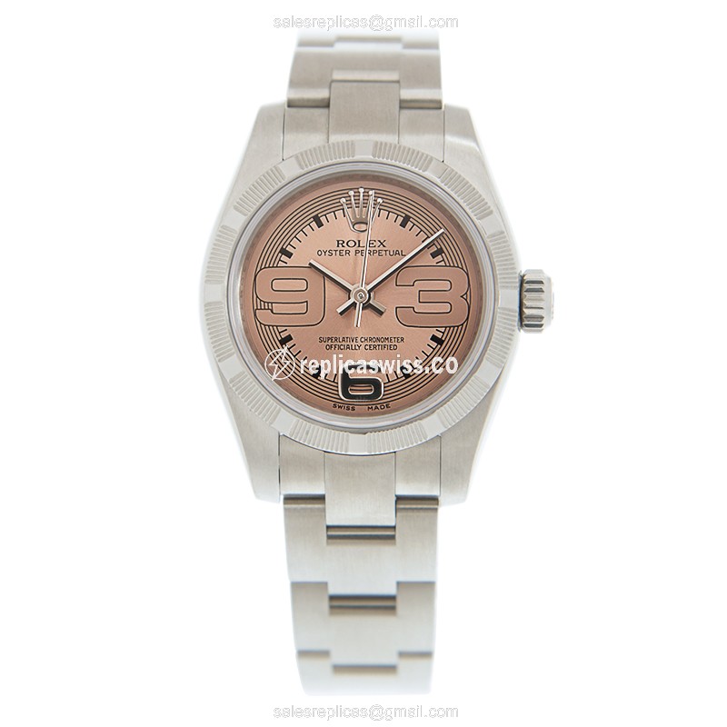 Rolex Datejust Replica - Automatic - Stainless Steel Case - Pink Dial - View 2