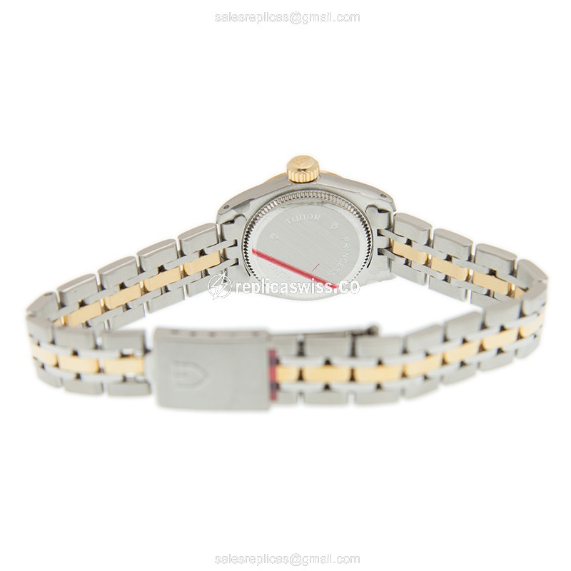 Tudor Princess Date Replica - Automatic - Silver - 18kt Gold - View 4