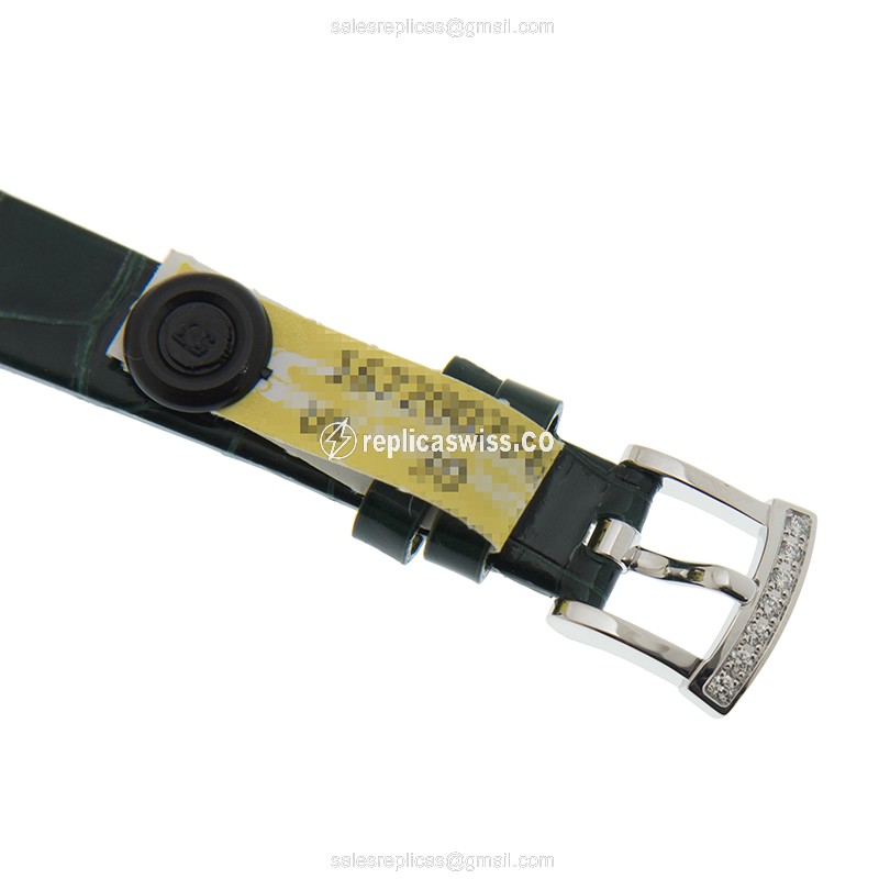 Chopard 13A378-1001 L Replica - Automatic - 18kt White Gold - Green Dial - Diamond Accents - View 4