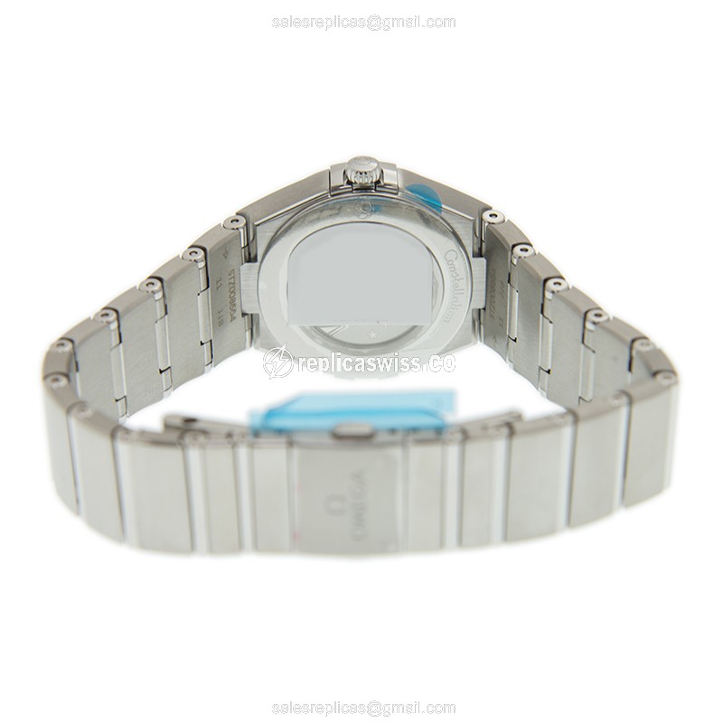 Omega Constellation Replica - Quartz - Stainless Steel Case - White Dial - Silver Clasp & Steel Strap - View 4