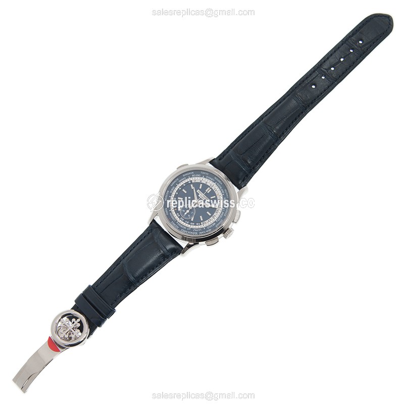 Patek Philippe 5930G-010 Replica - Automatic - Gold - Grey Dial - Leather Strap - View 2