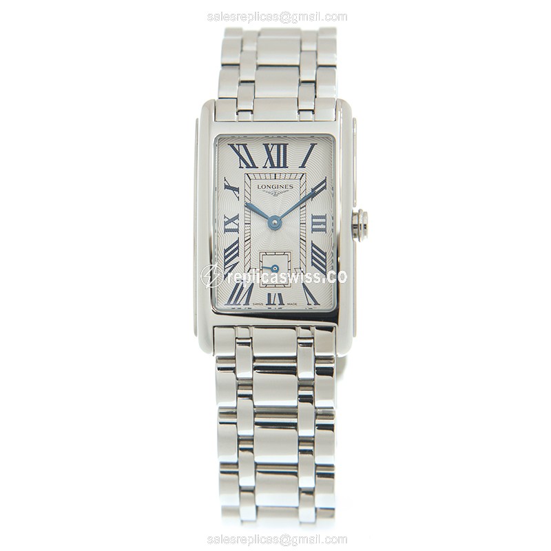 Longines L5.512.4.71.6 Replica - Quartz - Stainless Steel Case - White Dial - View 2