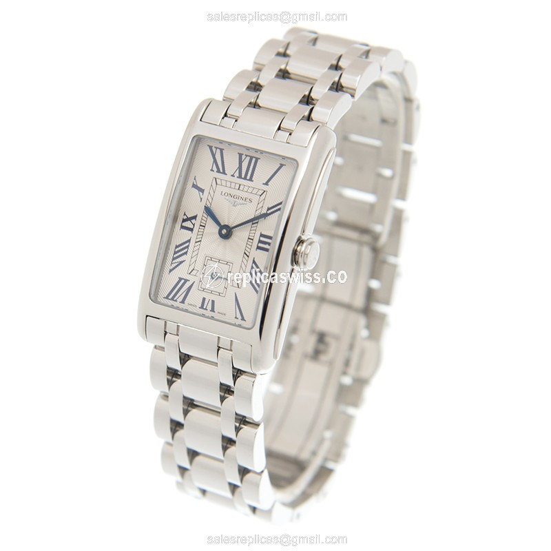Longines L5.512.4.71.6 Replica - Quartz - Stainless Steel Case - White Dial - View 3