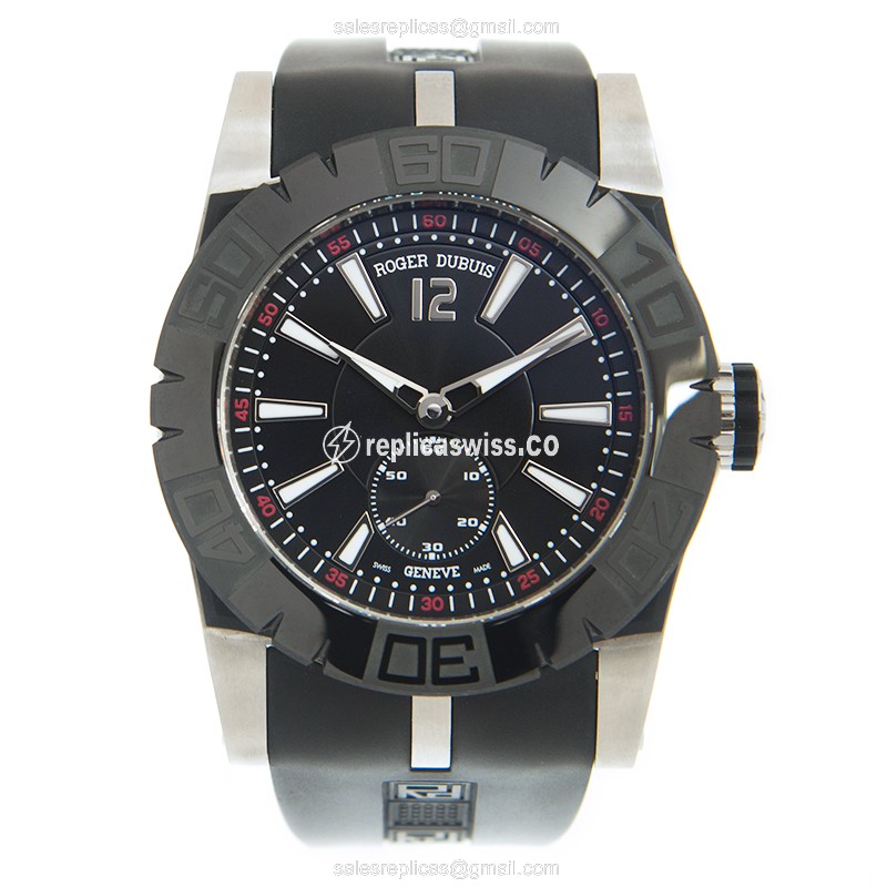 Roger Dubuis DBSE0280 EXCALIBUR - Automatic Ceramic - Black Dial - Rubber Strap - View 2