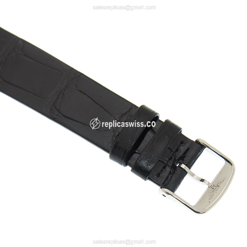 Longines LA GRANDE Quartz - Steel Case, White Dial, Leather Strap, Buckle Clasp - View 4