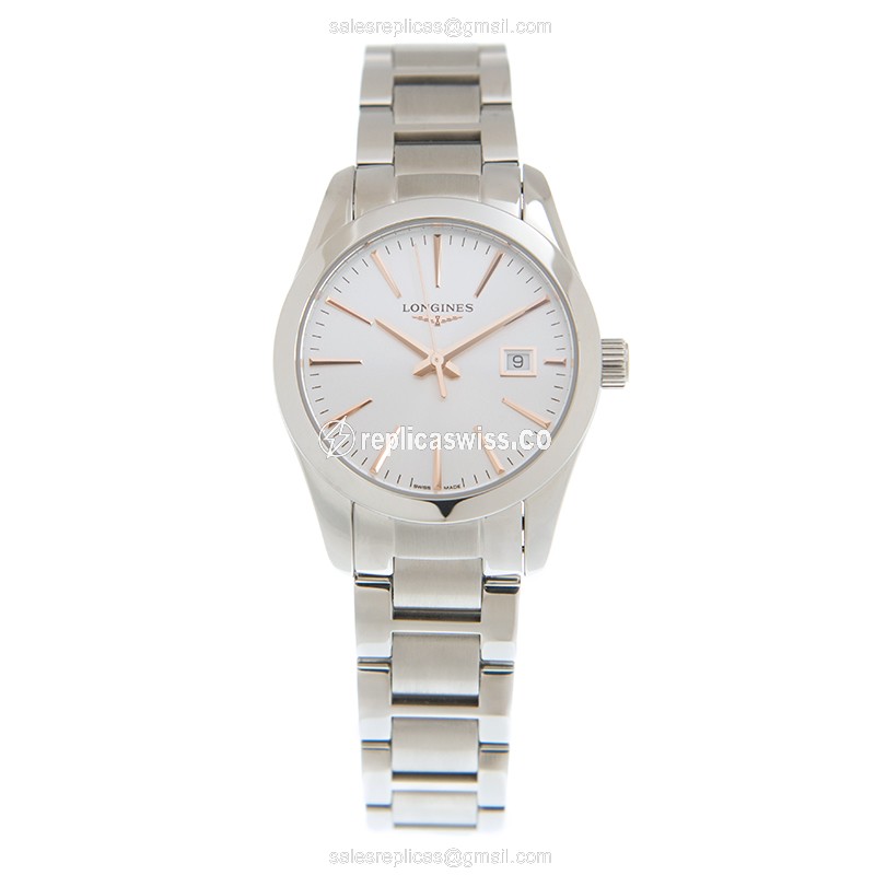 Longines Conquest Classic Replica - Quartz - Silver Steel Case - View 2