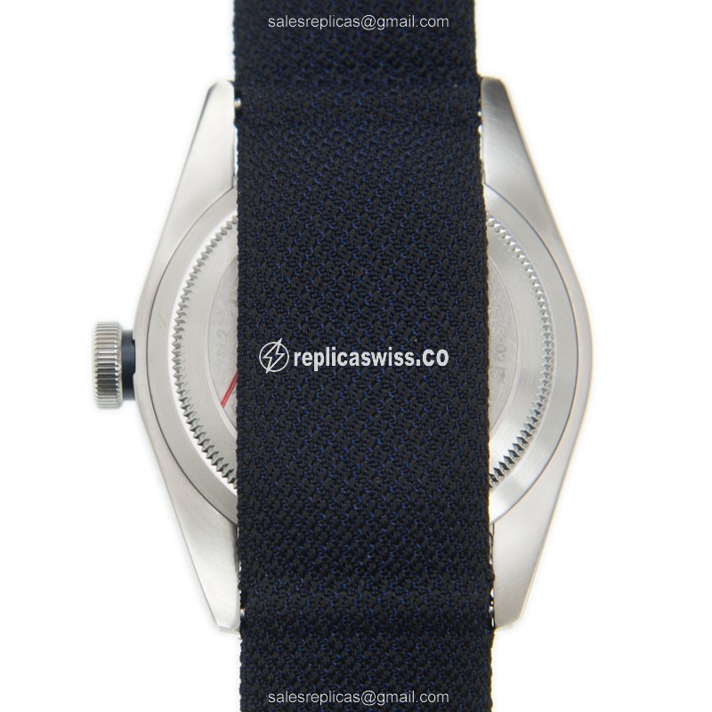 Heritage Ranger Replica - Automatic - Steel Case - Blue Dial on Canvas Strap - View 3