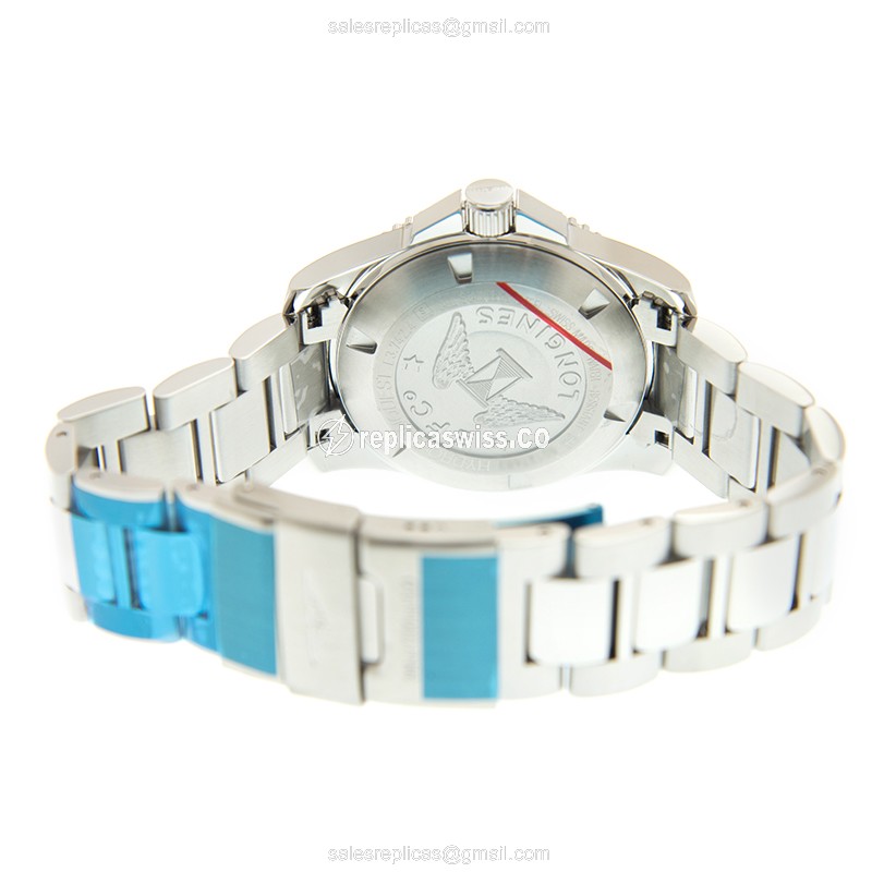 Longines CONQUEST Replica - Automatic - Blue Dial - Silver Steel Strap - View 4