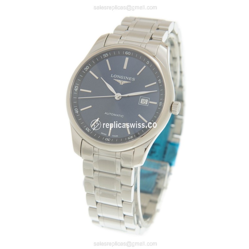 Longines L2.893.4.92.6 Replica - Automatic - Steel Case - Blue Dial - View 3