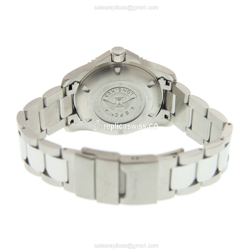 Longines CONQUEST Replica - Automatic - Steel - Blue Dial | Silver Clasp - View 4