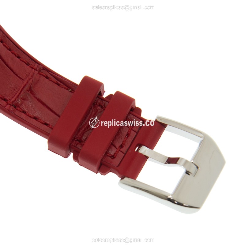 Franck Muller V32 Crazy Hours Replica - Automatic - White Dial, Leather Strap - View 4