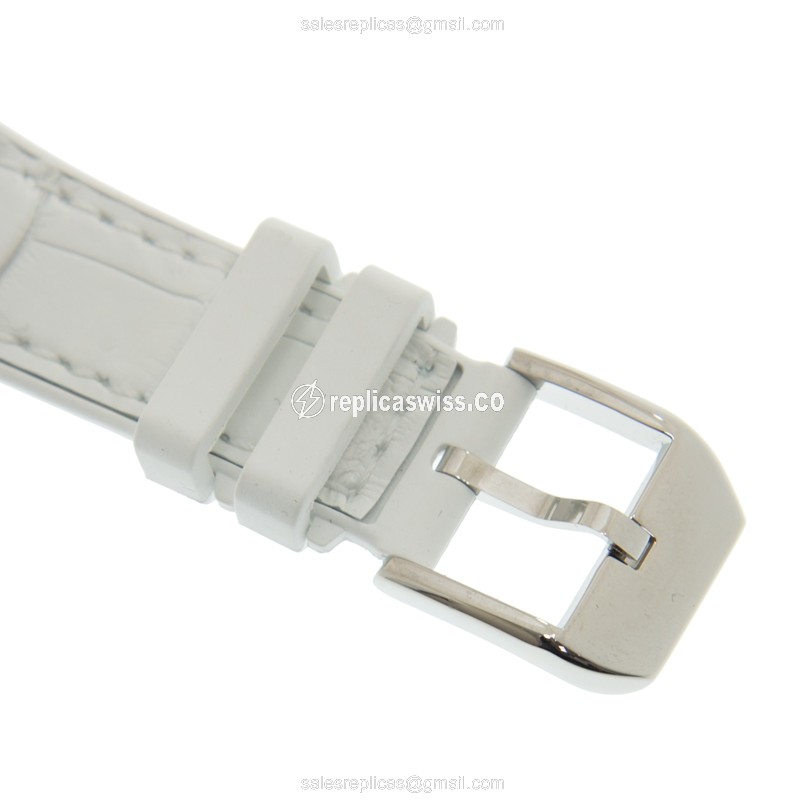 Franck Muller V32 Replica - Automatic - Steel Case - White Dial, Leather Strap - View 4