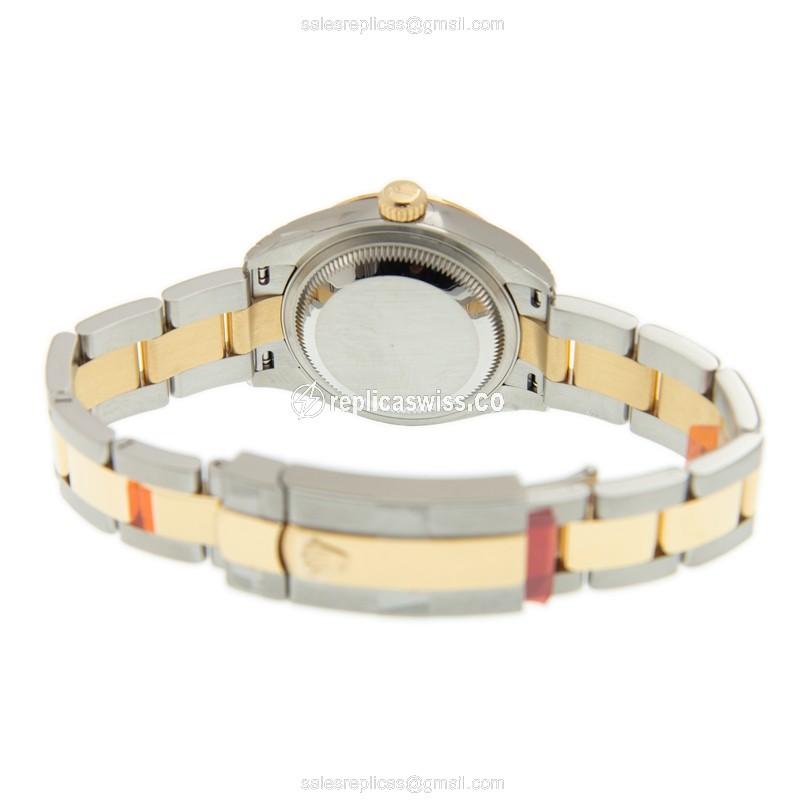 Rolex Datejust Replica - Automatic - Gold Case - Steel Band - Gold Dial - View 4