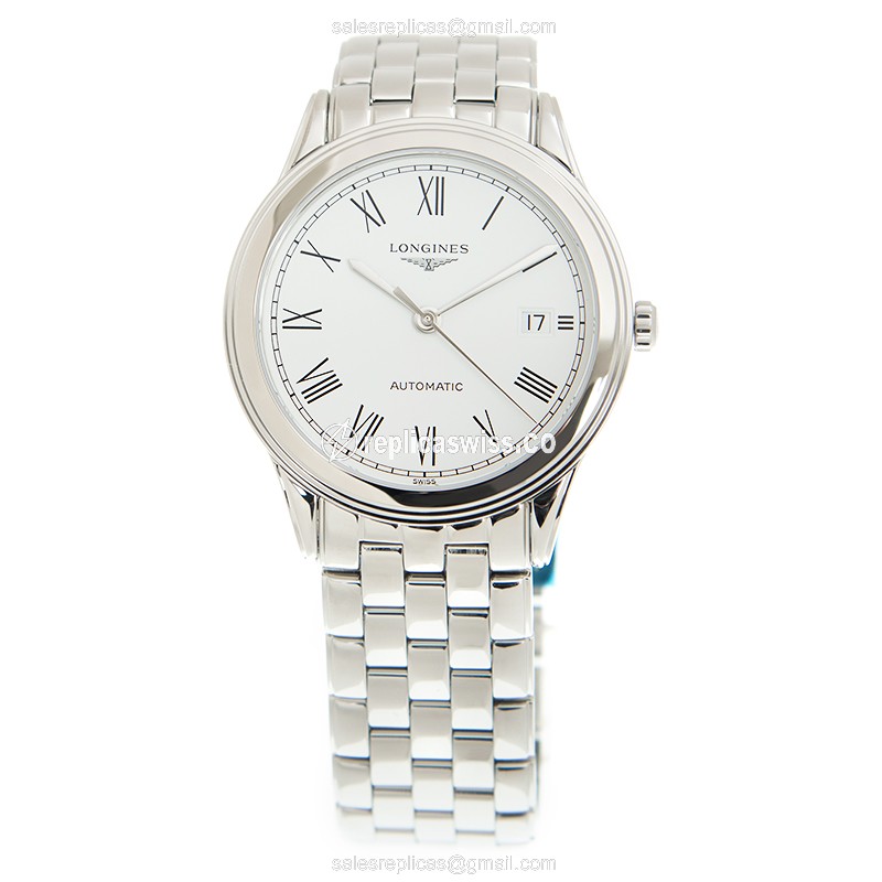 Longines L4.974.4.11.6 Flagship Replica - Automatic - White Dial, Steel Case - View 2