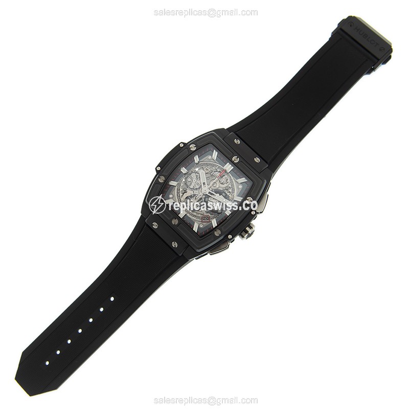 Hublot Spirit of Big Bang Replica - Automatic - Ceramic & Steel - Gray Dial - Black Rubber Strap - View 2