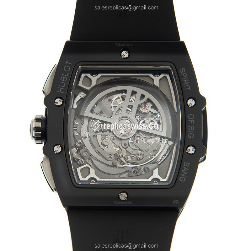 Hublot Spirit of Big Bang Replica - Automatic - Ceramic & Steel - Gray Dial - Black Rubber Strap - View 3