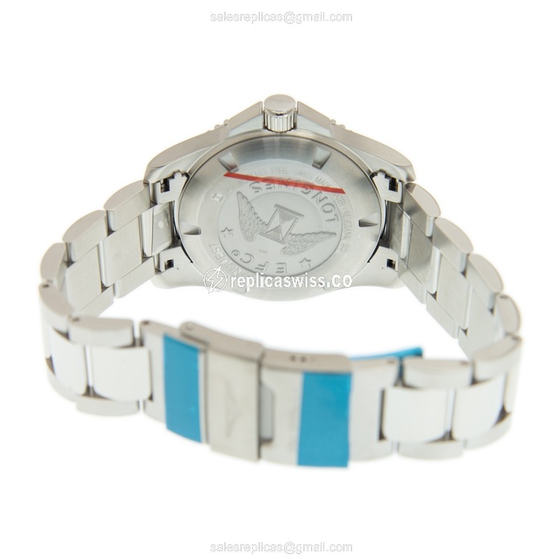 Longines Conquest Replica - Automatic - Ceramic - Green Dial, Steel Case & Clasp - View 4