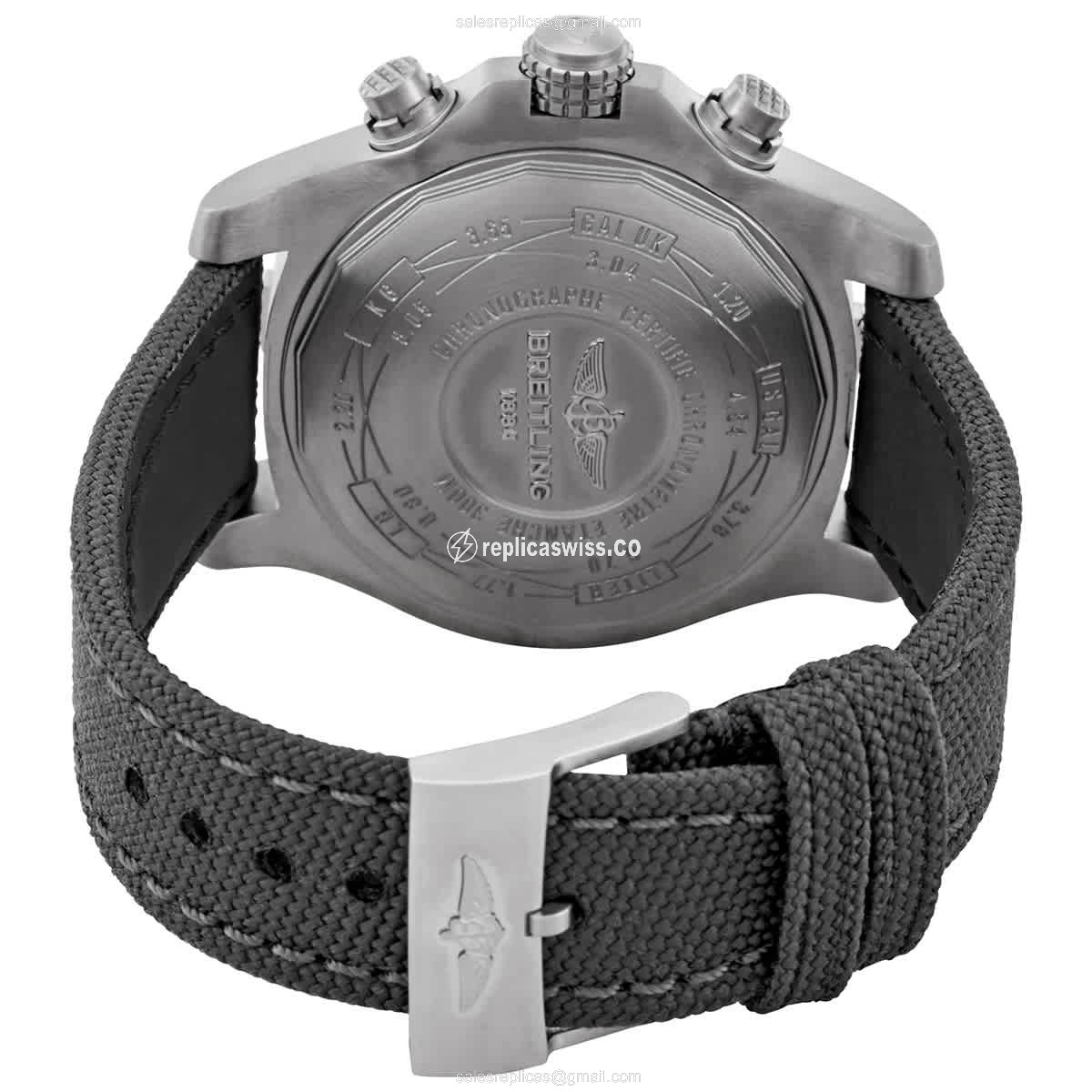 Avenger II Replica - Automatic - Titanium Case - Gray Dial, Canvas Strap - View 3