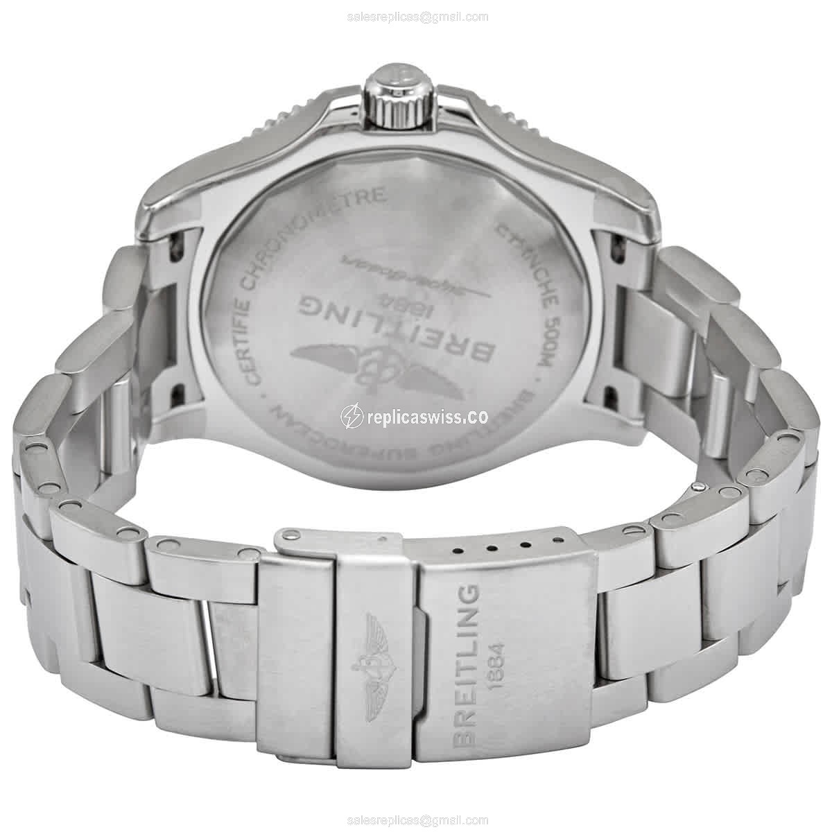 Breitling A17366021B1A1 Replica - Automatic - Steel - Black Dial - Silver Steel - View 3