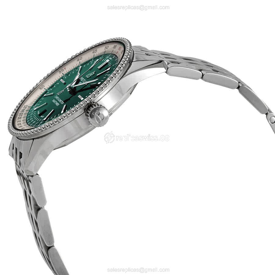 Breitling A173261A1L1A1 Replica - Automatic - Green Dial - Steel Case & Band - View 2