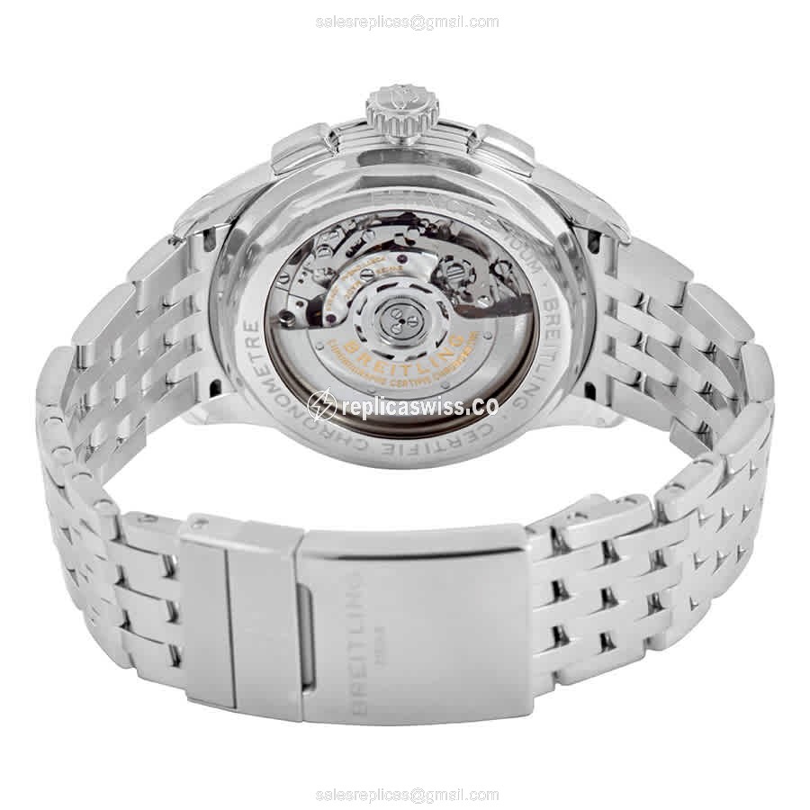 Breitling Premier AB0118221C1A1 - Automatic - Blue Dial - Silver Steel - Clasp - View 3