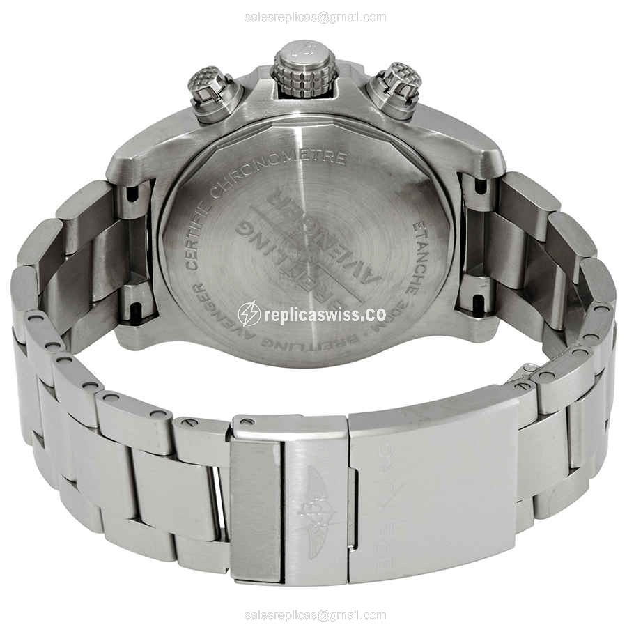 Breitling Avenger II Replica - Automatic - Blue Dial - Steel - View 3