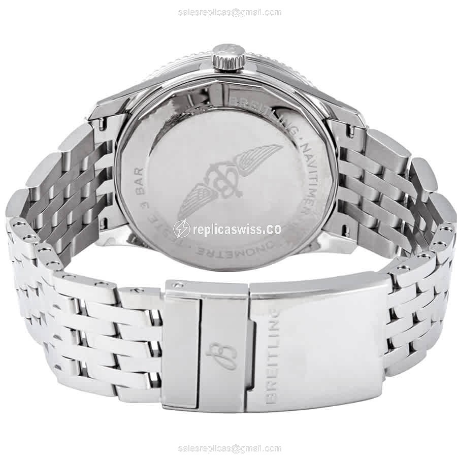 Breitling A17326211C1A1 Replica - Automatic - Steel Case - Blue Dial - Silver Steel Strap - View 3