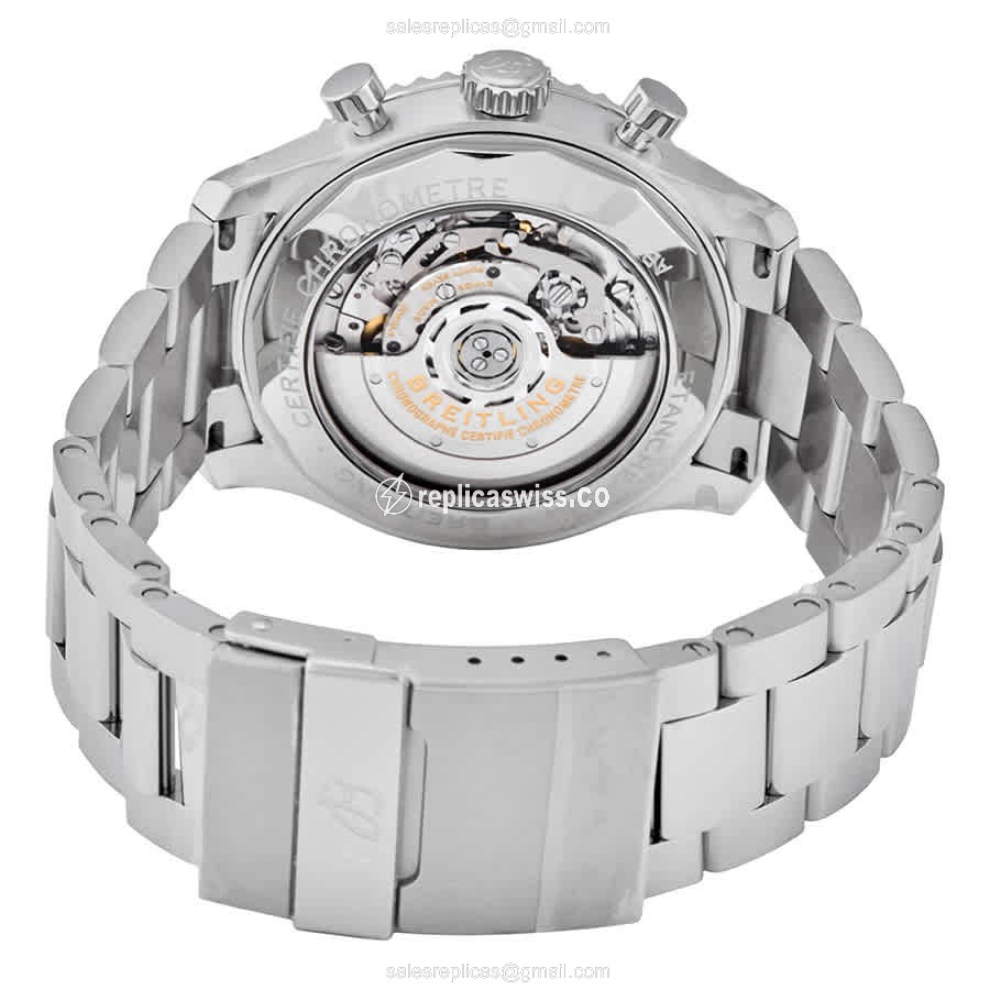 Breitling AVIATOR 8 - Automatic - Steel Case - Grey Dial - Silver Strap - View 3