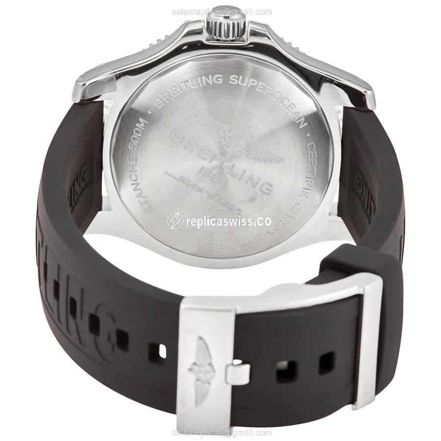 Breitling A17366021B1S1 SuperOcean Replica - Automatic - Steel - Black - Rubber Strap - View 3
